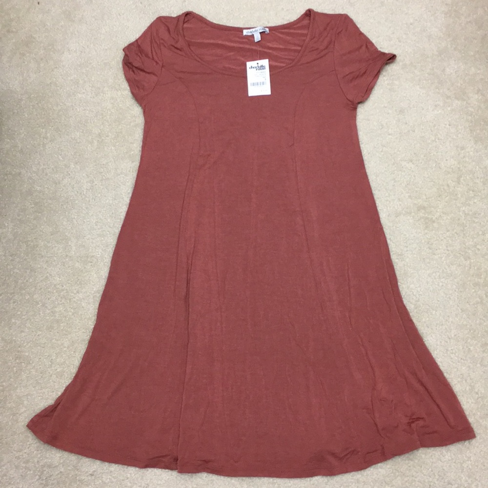 charlotte russe burnt orange dress